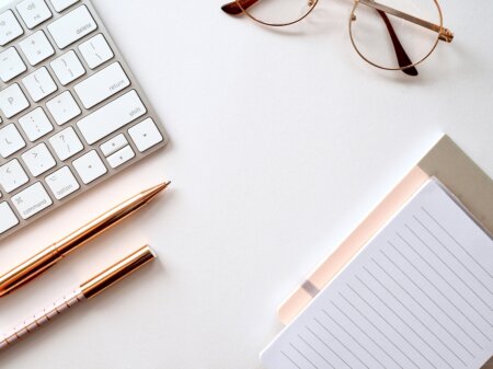 The 50 Essential Tech Items for an Ideal Desk Setup & Aesthetic a sample of an aesthetic desk setup