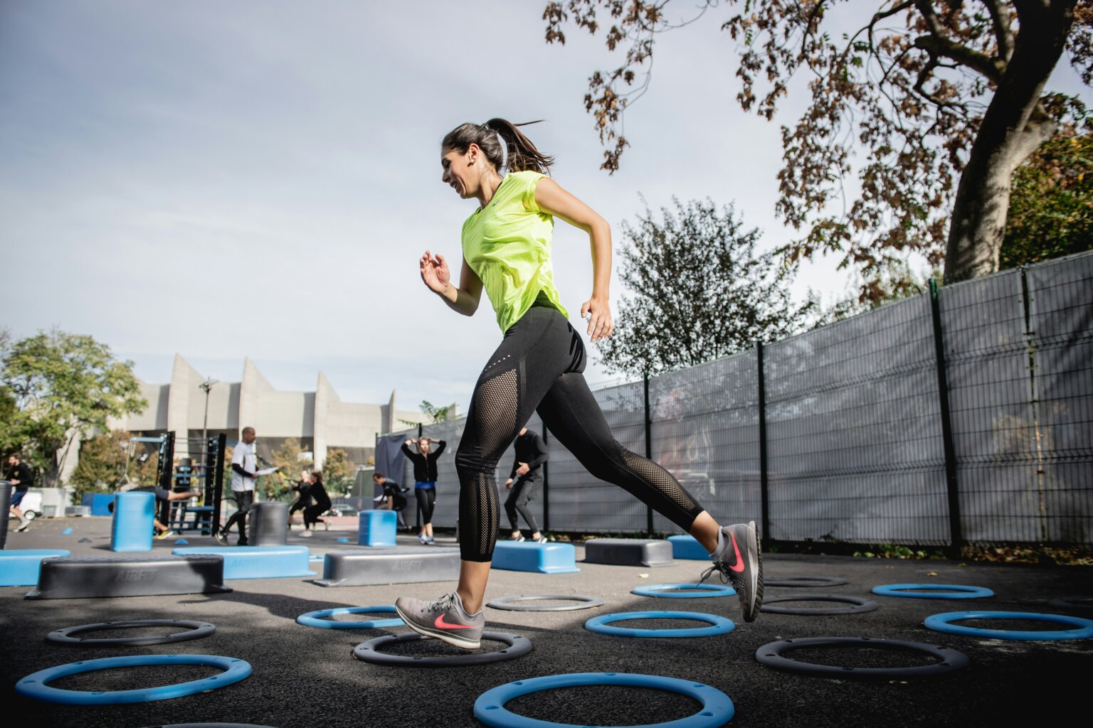 a woman athlete wearing fitness essentials